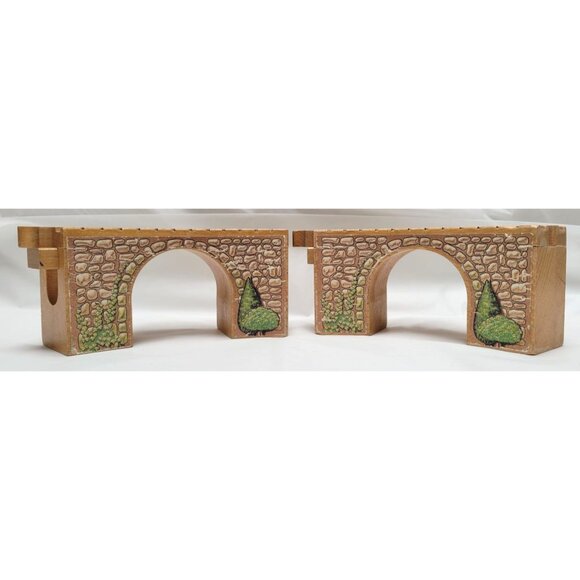 Lot of 2 Thomas the Train Wooden Curved Arched Viaduct Bridges - Lot B - Picture 2 of 7